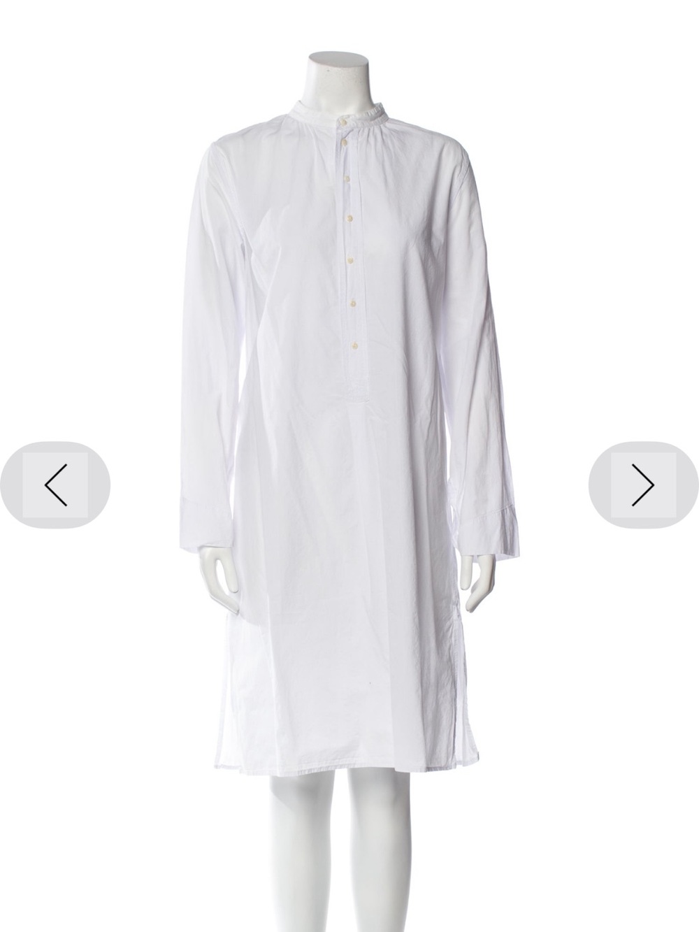 Long Sleeve White Shirt Dress